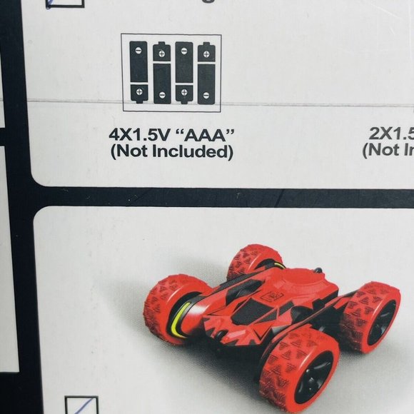 Adam Max Fancy Stunt Toy Red R/C Remote Control 2.4 GHZ, 1:28 Scale - Picture 5 of 12